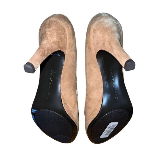 Bandolino Debba - Light Natural - Suede Peep Toe Women’s Sz 10 NWB - Picture 8 of 11